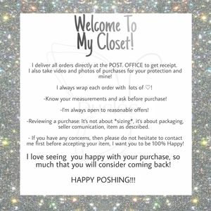 WELCOME / TIPS